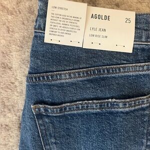 AGOLDE Lyle Low Rise Slim jeans size 25